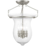1 Light Antique Brass Ceiling Light fixture with Solid Brass base material-Lighting LumensChandeliers