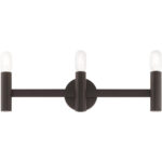 23.5 inch 3 Light Bronze ADA Bathroom Vanity light fixture with Steel base material-Lighting LumensBath/Vanity