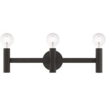 23.5 inch 3 Light Bronze ADA Bathroom Vanity light fixture with Steel base material-Lighting LumensBath/Vanity