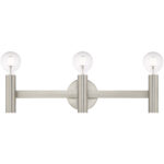 23.5 inch 3 Light Brushed Nickel ADA Bathroom Vanity light fixture with Steel base material-Lighting LumensBath/Vanity
