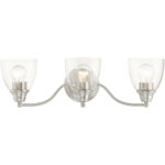 15133-91 3 Light Brushed Nickel Vanity Sconce-Lighting LumensWall Sconces