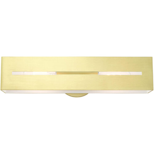 16682-12 2 Light Satin Brass ADA Vanity Sconce-Lighting LumensWall Sconces