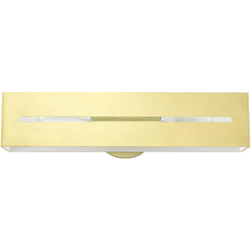 16682-12 2 Light Satin Brass ADA Vanity Sconce-Lighting LumensWall Sconces