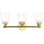 16783-02 3 Light Polished Brass Vanity Sconce-Lighting LumensWall Sconces