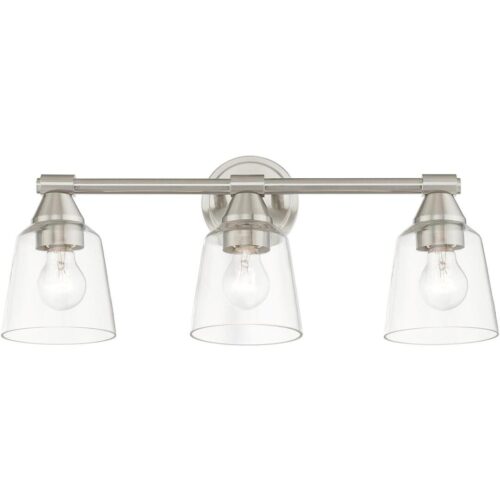 16783-91 3 Light Brushed Nickel Vanity Sconce-Lighting LumensWall Sconces
