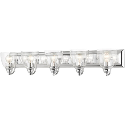 17075-05 5 Light Polished Chrome Vanity Sconce-Lighting LumensWall Sconces