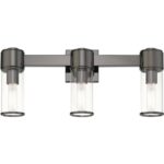 17143-46 3 Light Black Chrome Vanity Sconce-Lighting LumensWall Sconces