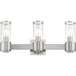 17143-91 3 Light Brushed Nickel Vanity Sconce-Lighting LumensWall Sconces