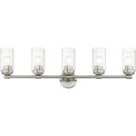 18085-91 5 Light Brushed Nickel Large Vanity Sconce-Lighting LumensWall Sconces