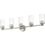 18085-91 5 Light Brushed Nickel Large Vanity Sconce-Lighting LumensWall Sconces