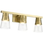 18173-08 3 Light Natural Brass Vanity Sconce-Lighting LumensWall Sconces