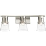 18173-91 3 Light Brushed Nickel Vanity Sconce-Lighting LumensWall Sconces