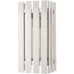 6 inch 1 Light Brushed Nickel Outdoor Wall Lantern with Clear Glass Shade-Lighting LumensLantern