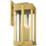 27716-08 4 Light Natural Brass Outdoor Wall Lantern-Lighting LumensLantern