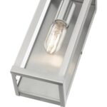 28032-91 1 Light Brushed Nickel Outdoor ADA Medium Wall Lantern-Lighting LumensLantern