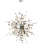 40077-05 8 Light Polished Chrome Large Pendant Chandelier-Lighting LumensChandeliers