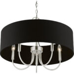 40115-91 5 Light Brushed Nickel Pendant Chandelier-Lighting LumensChandeliers
