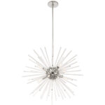 41256-05_04 8 Light Polished Chrome Pendant Chandelier with Clear Crystal Rods Shade-Lighting LumensChandeliers
