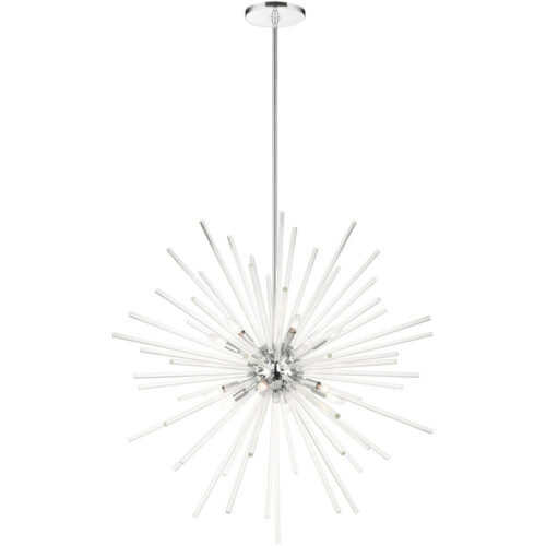 41259-05 12 Light Polished Chrome Foyer Pendant Chandelier-Lighting LumensChandeliers
