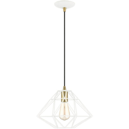 41323-03_02 41323-03 1 Light White Pendant-Lighting LumensPendant Lights
