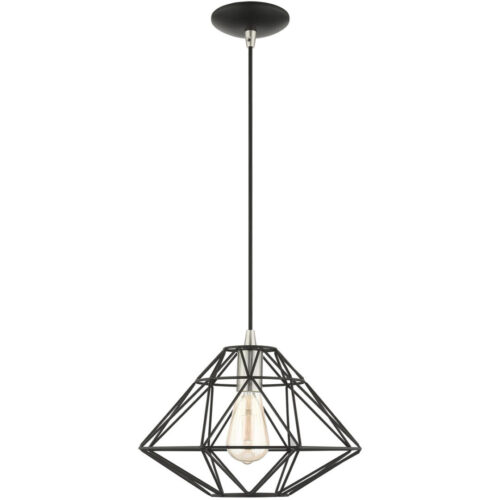41323-04 1 Light Black Pendant-Lighting LumensPendant Lights