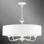 41775-03_01 41775-03 5 Light White Pendant Chandelier-Lighting LumensChandeliers