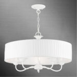 41775-03_03 41775-03 5 Light White Pendant Chandelier-Lighting LumensChandeliers