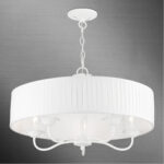 41775-03_04 41775-03 5 Light White Pendant Chandelier-Lighting LumensChandeliers