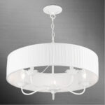 41775-03_05 41775-03 5 Light White Pendant Chandelier-Lighting LumensChandeliers