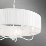 41775-03_06 41775-03 5 Light White Pendant Chandelier-Lighting LumensChandeliers