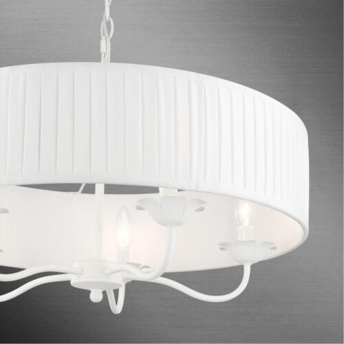 41775-03_06 41775-03 5 Light White Pendant Chandelier-Lighting LumensChandeliers