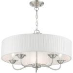 41775-91_04 41775-91 5 Light Brushed Nickel Pendant Chandelier-Lighting LumensChandeliers