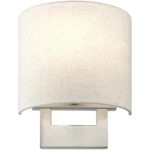 42420-91 1 Light Brushed Nickel Petite ADA Sconce-Lighting LumensWall Sconces