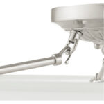 3 Light Brushed Nickel Ceiling Light fixture with White Alabaster Glass Shade-Lighting LumensFlush Mount Ceiling Lights