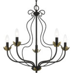 42905-04_03 42905-04 5 Light Black Chandelier-Lighting LumensChandeliers