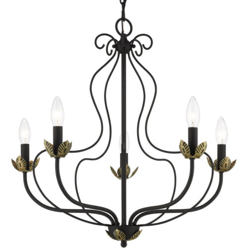 42905-04_03 42905-04 5 Light Black Chandelier-Lighting LumensChandeliers