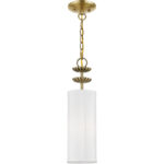 42981-01_01 42981-01 1 Light Antique Brass Mini Pendant-Lighting LumensPendant Lights