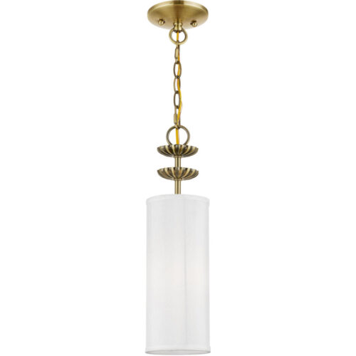 42981-01_01 42981-01 1 Light Antique Brass Mini Pendant-Lighting LumensPendant Lights