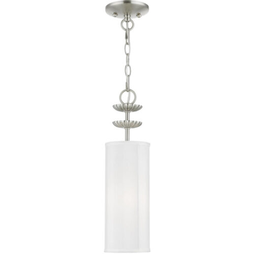 42981-91_03 42981-91 1 Light Brushed Nickel Mini Pendant-Lighting LumensPendant Lights