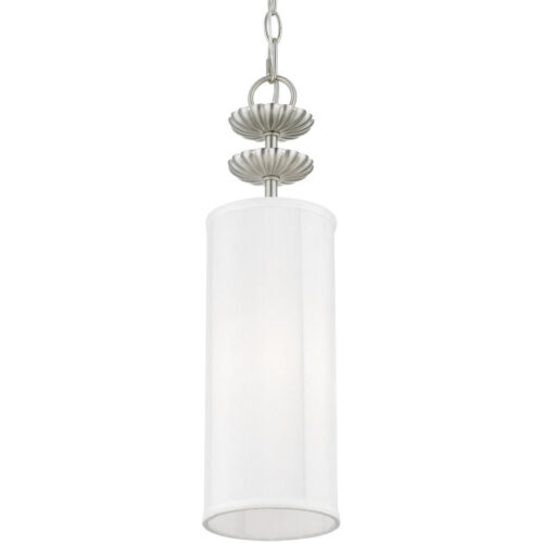 42981-91_04 42981-91 1 Light Brushed Nickel Mini Pendant-Lighting LumensPendant Lights