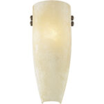 5.75 inch 1 Light Imperial Bronze Wall Sconce with Vintage Scavo Glass Shade-Lighting LumensWall Sconces