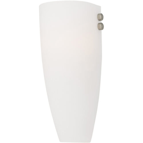 4480-99_05 5.75 inch 1 Light Bronze & Brushed Nickel Wall Sconce with Satin White Glass Shade-Lighting LumensWall Sconces