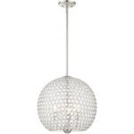 45723-91_01 45723-91 3 Light Brushed Nickel Pendant-Lighting LumensPendant Lights