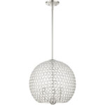 45723-91_02 45723-91 3 Light Brushed Nickel Pendant-Lighting LumensPendant Lights