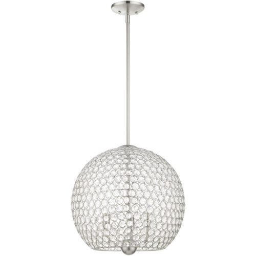 45723-91_02 45723-91 3 Light Brushed Nickel Pendant-Lighting LumensPendant Lights
