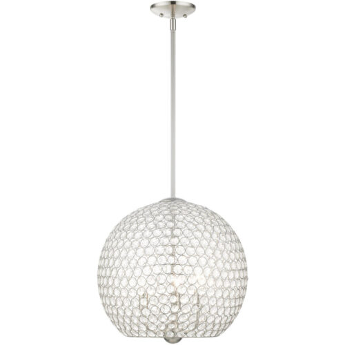 45723-91_03 45723-91 3 Light Brushed Nickel Pendant-Lighting LumensPendant Lights