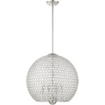 45724-91_02 45724-91 4 Light Brushed Nickel Pendant-Lighting LumensPendant Lights
