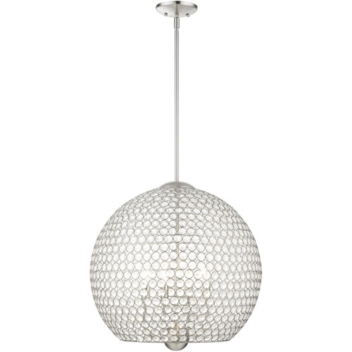 45724-91_03 45724-91 4 Light Brushed Nickel Pendant-Lighting LumensPendant Lights