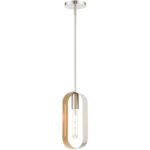 45761-91_01 45761-91 1 Light Brushed Nickel Pendant-Lighting LumensPendant Lights