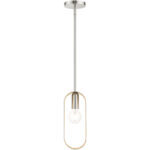 45761-91_03 45761-91 1 Light Brushed Nickel Pendant-Lighting LumensPendant Lights
